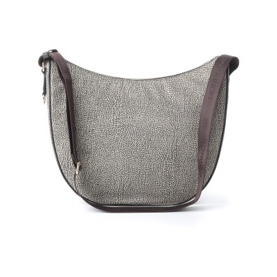 BORSA LUNA BAG BORBONESE MEDIA MARRONE 934777296C45